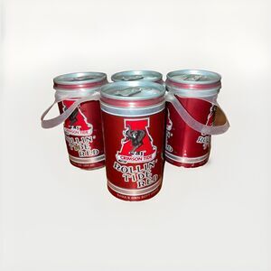 Rollin' Tide Red Bama's Own Soft Drink Cans University of Alabama 4 Empty 12 oz
